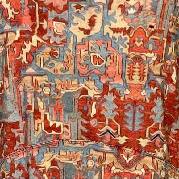 Peruvian Connection Sleeveless Maxi Dress Abstract Print Women’s Size Large - Picture 4 of 8